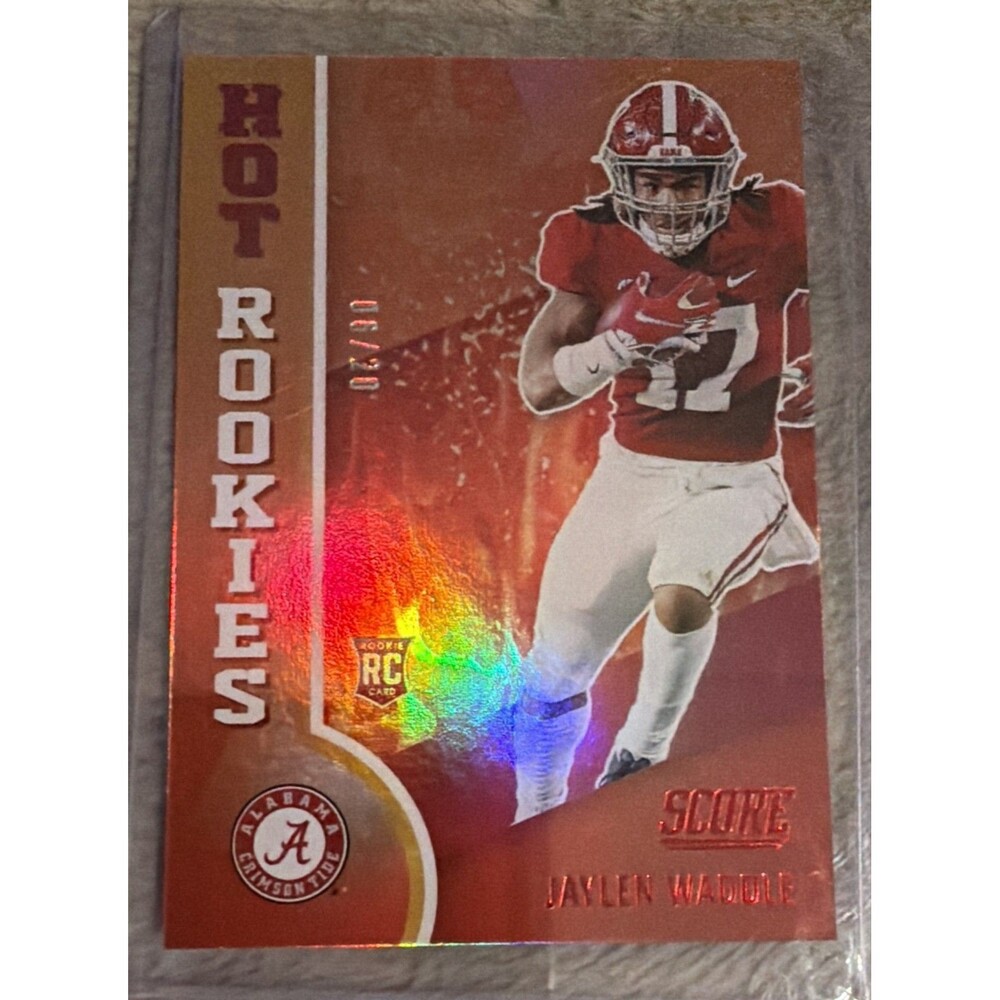 2021 Panini Score "Hot Rookies" Jaylen Waddle (#HR9) RC Low-Print Number